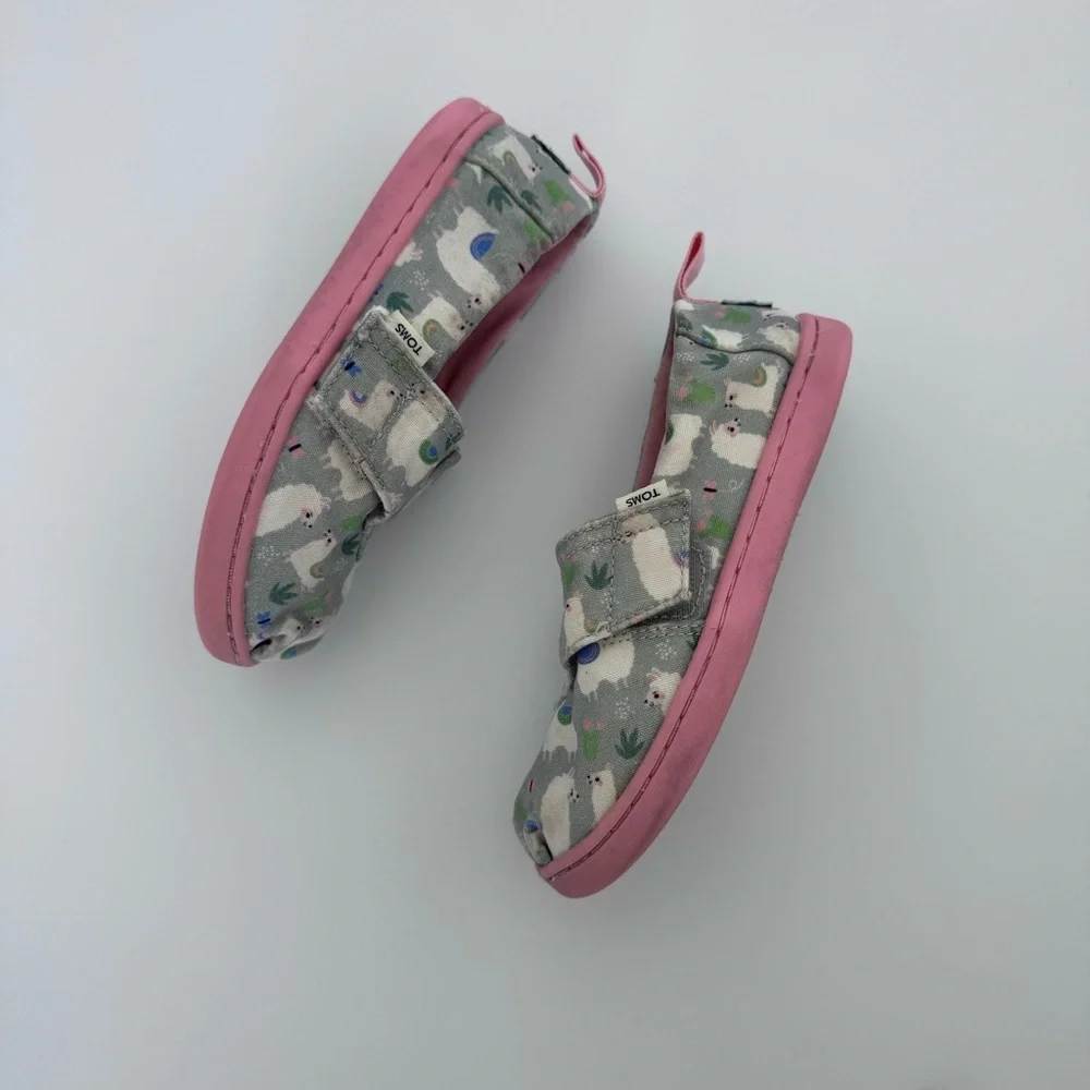 Toms Girls Alpargata Espadrilles Grey